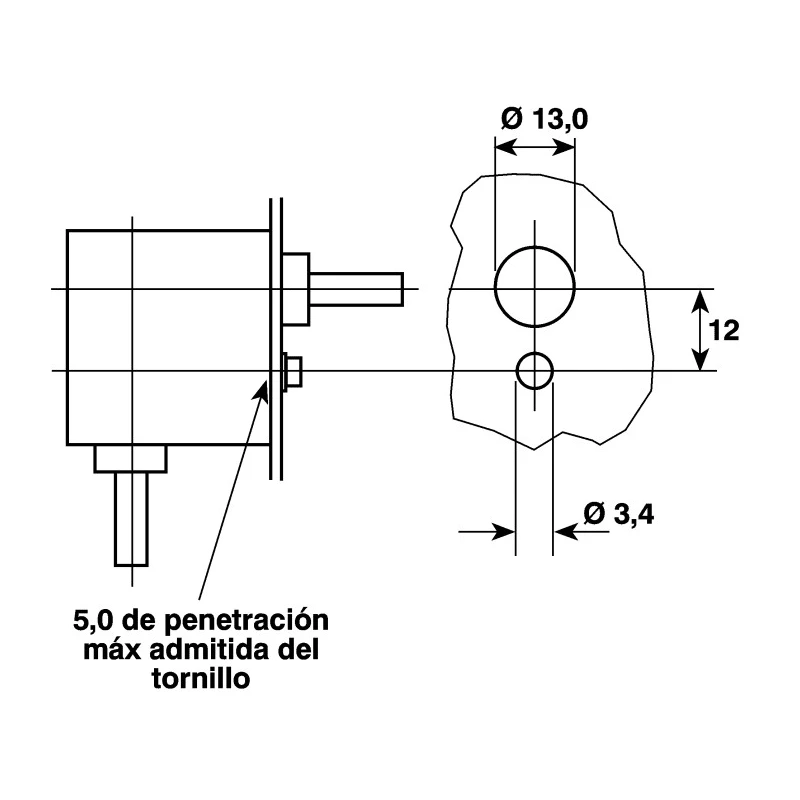 Huco Type L Gearbox with 1:1 Gear Ratio, 0.68 Nm Maximum Torque, 4mm Shaft Diameter, 30.5mm Length 332.31.2