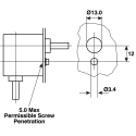 Huco Type L Gearbox 1:1 Gear Ratio, 0.11 Nm Maximum Torque, 1000 rpm Maximum Speed 332.31.3