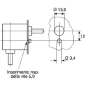 Huco Type L Gearbox 1:1 Gear Ratio, 0.11 Nm Maximum Torque, 1000 rpm Maximum Speed 332.31.3
