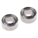 NMB 1 Row Shielded Double Row Deep Groove Ball Bearing DDRI-418ZZMTP24LY121 3.17 mm ID, 6.35 mm OD