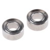NMB 1 Row Shielded Double Row Deep Groove Ball Bearing DDRI-418ZZMTP24LY121 3.17 mm ID, 6.35 mm OD
