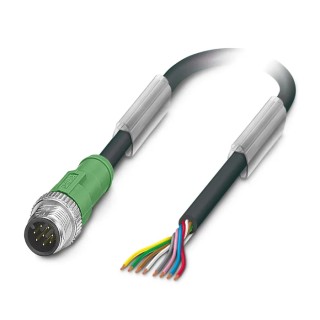 Phoenix Contact Sensor Actuator Cable Male 8 Way M12 to 8 Way Unterminated, Polyurethane Jacket, 1.5m, 30V 1522493