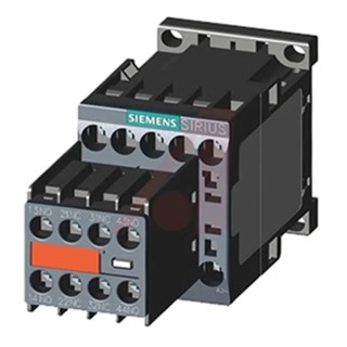 Siemens 3RT2 Motor Control Contactor, 24V dc Coil, 3-Pole, 9 A Contact Current, 4 kW Power Rating, 400V 3RT2016-1BB44-3MA0