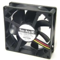 Sanyo Denki San Ace 9S Series Axial Fan 24V DC 960mW Power 50m³/h Air Flow 1750rpm 92mm x 92mm x 25mm 9S0924L4011