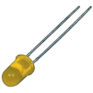 Kingbright Yellow LED T-1 3/4 (5 mm) Through Hole 2.5 V 75 mW L-7113LYD