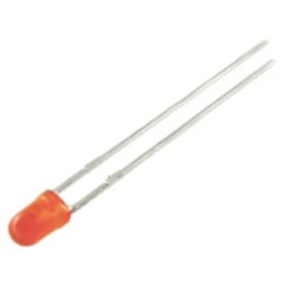 Kingbright 2.5 V Orange LED 3 mm (T-1) Through Hole L-7104NC