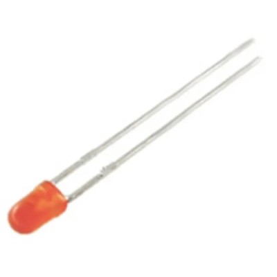 Kingbright 2.5 V Orange LED 3 mm (T-1) Through Hole L-7104NC