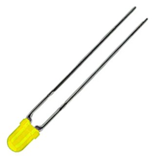 Kingbright 2.5 V Yellow 3 mm (T-1) Round Diffused Through Hole LED L-937YYD