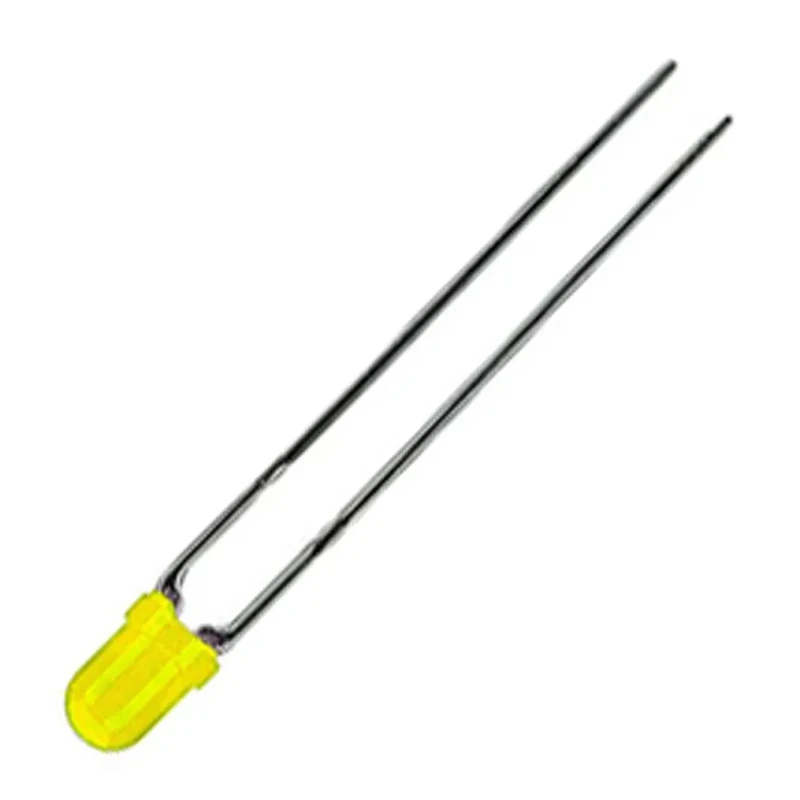 Kingbright 2.5 V Yellow 3 mm (T-1) Round Diffused Through Hole LED L-937YYD