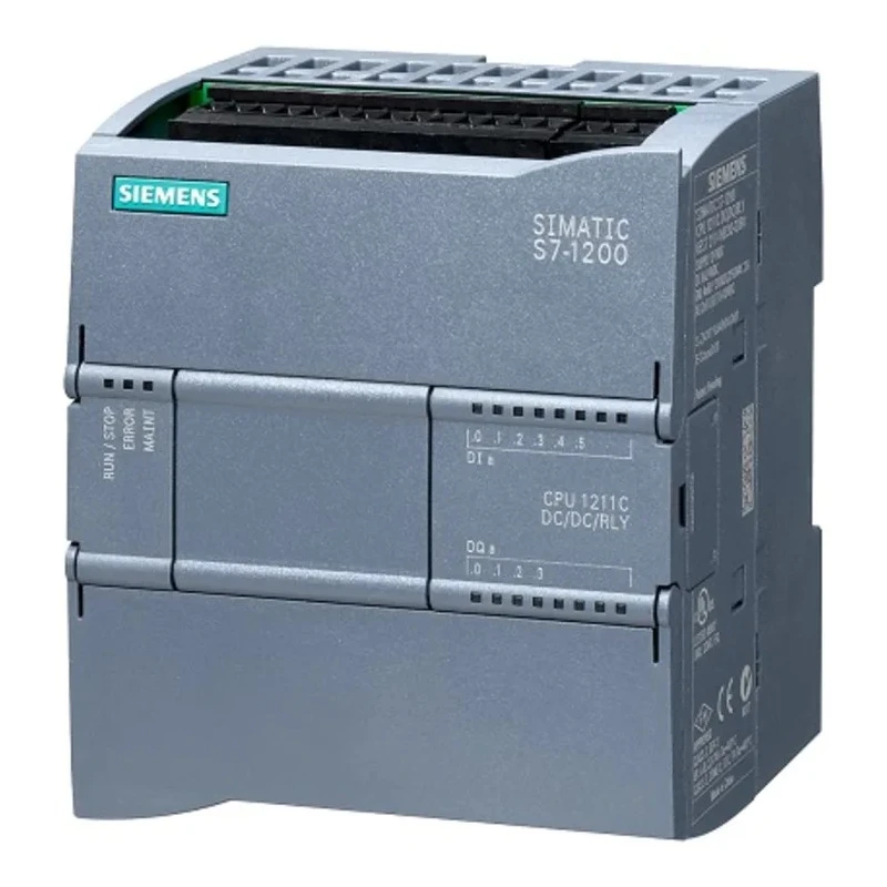 Siemens SIMATIC S7-1200 Series PLC CPU, 6 Inputs, 4 Outputs, Analogue and Digital Inputs, Digital and 6ES7211-1HE40-0XB0