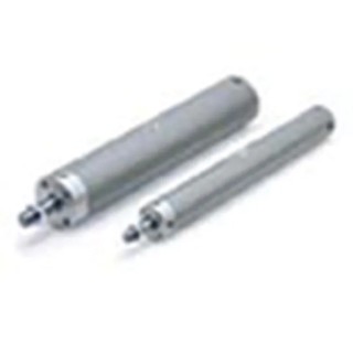 SMC Pneumatic Piston Rod Cylinder 125 mm Stroke, Aluminium Alloy Body, Rubber Bumper Cushion CDG1BN32-125Z