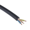 RS PRO H05RR-F 4 Core Power Cable Black 1mm² 60°C 100m CPE Insulated Flexible Cable H05RR-F