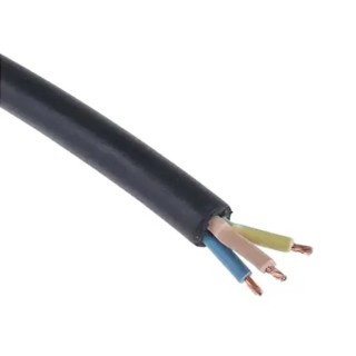 RS PRO H05RR-F 4 Core Power Cable Black 1mm² 60°C 100m CPE Insulated Flexible Cable H05RR-F