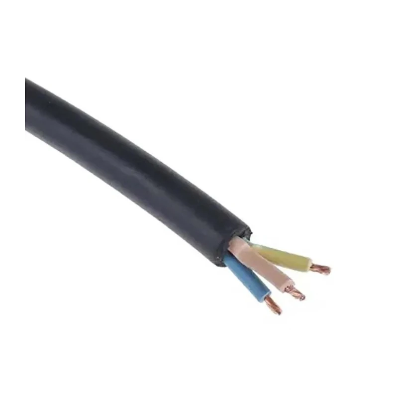 RS PRO H05RR-F 4 Core Power Cable Black 1mm² 60°C 100m CPE Insulated Flexible Cable H05RR-F