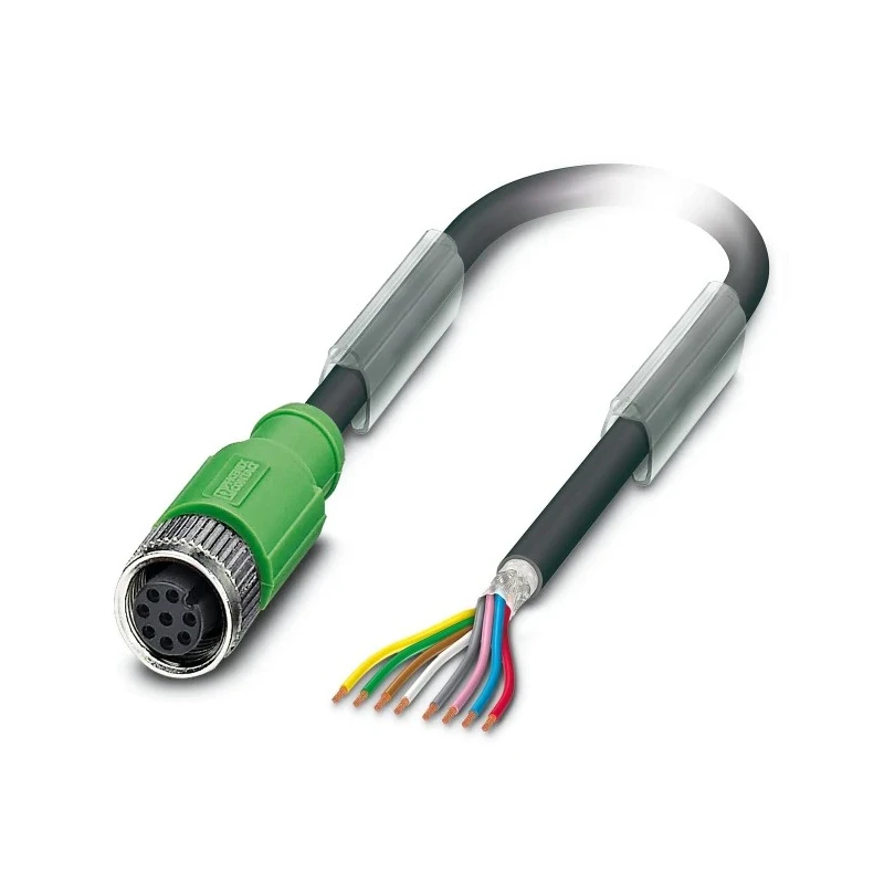 Phoenix Contact Sensor Actuator Cable Female 8 Contacts Straight to Unterminated 5m Polyurethane Grey Jacket 250V 1522888