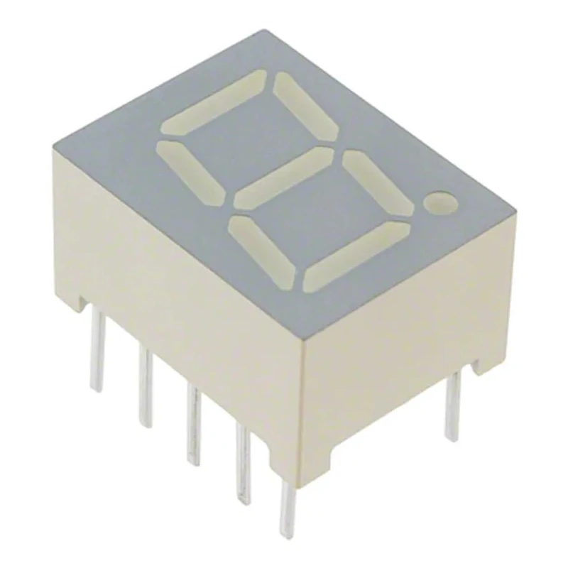 Kingbright 1 Digit 7 Segment LED Display Anode Red 46mcd Right Side 10 mm SA39-12SURKWA