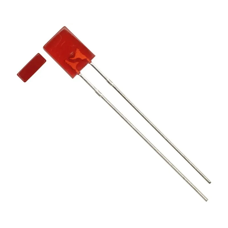 Kingbright 2.5 V Red Rectangular Through Hole LED L-103IDT