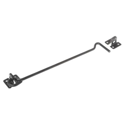 RS PRO Steel Hook and Staple Gate Latch 304 mm Length, Epoxy Powder Coated Finish 751-326