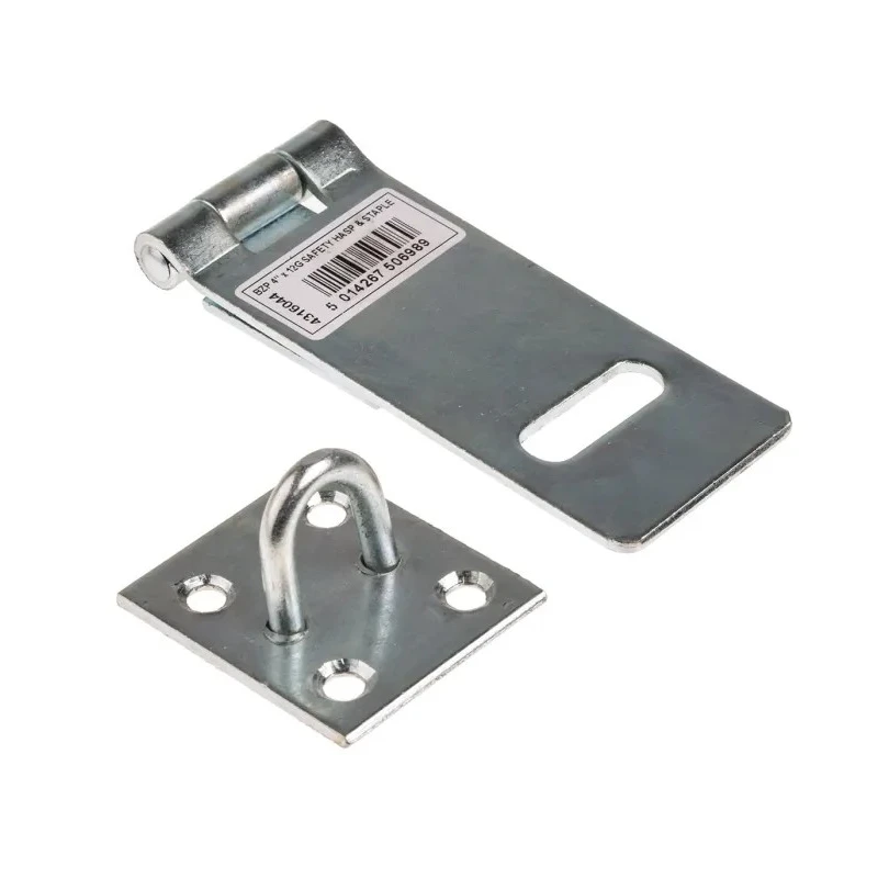RS PRO Steel Zinc Plated Hasp & Staple 8 mm Staple Hole Diameter 44 mm Width 100 mm Length 751-332