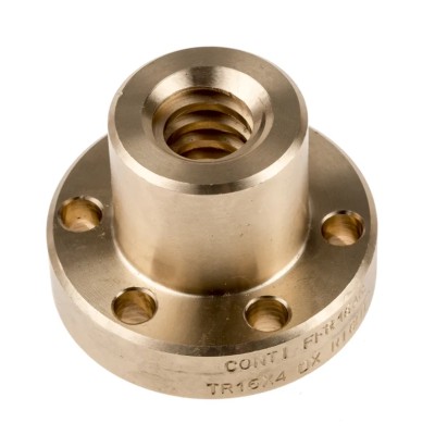 RS PRO 4 mm Flanged Round Nut For Lead Screw 16 mm 862-5332