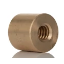 RS PRO 4 mm Cylindrical Bronze Round Nut for Lead Screw 18 mm Thread, Overall Length 36 mm 862-5360