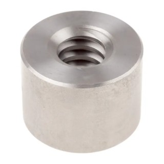 RS PRO Steel Cylindrical Round Nut for Lead Screw 5 mm Lead Size 22 mm Screw Shaft Diameter 33 mm Overall Length 862-5391