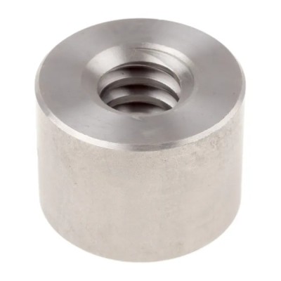 RS PRO Steel Cylindrical Round Nut for Lead Screw 5 mm Lead Size 22 mm Screw Shaft Diameter 33 mm Overall Length 862-5391