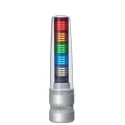 Patlite LS-7 Series Clear Signal Tower Buzzer 5 Lights 24V AC/DC Multi-Function LED with Buzzer Sounder LS7-502SFBWH-RYGBC