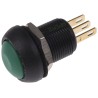 APEM IM Series Green Momentary Push Button Switch, Panel Mount, 13.6 mm Cutout, SPDT, IP67, 28 V dc IMR7Z432UL