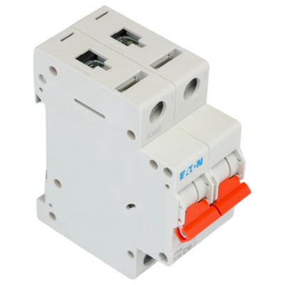 Eaton xPole PL Miniature Circuit Breaker, 2-Pole, 10A, Type C Tripping, 48 V DC, 10 kA Breaking Capacity 242401 PLSM-C10/2-MW