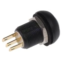 APEM IM Series Green Momentary Push Button Switch, Panel Mount, 13.6 mm Cutout, SPDT, IP67, 28 V dc IMR7Z432UL