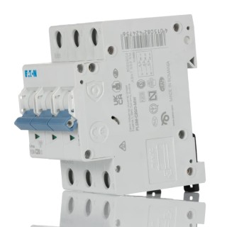 Hager xPole PLSM Miniature Circuit Breaker, 3-Pole, 20A, Type C, 400V AC, 48V DC, 10 kA Breaking 242475 PLSM-C20/3-MW