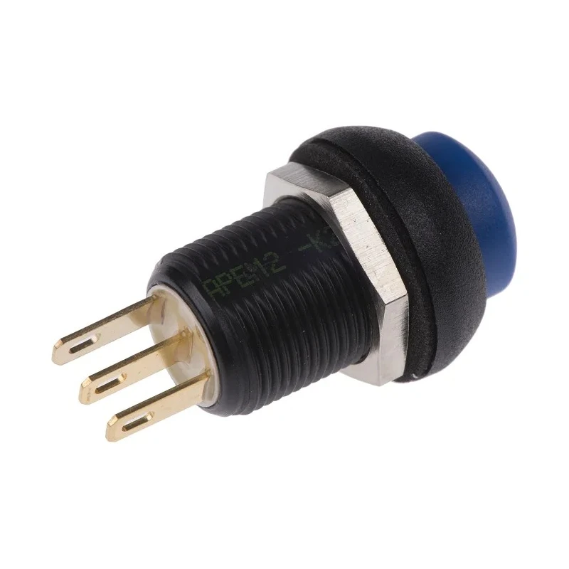 APEM IM Series Push Button Switch Momentary Panel Mount 13.6 mm Cutout SPDT IP67 IMR7Z4B2104UL
