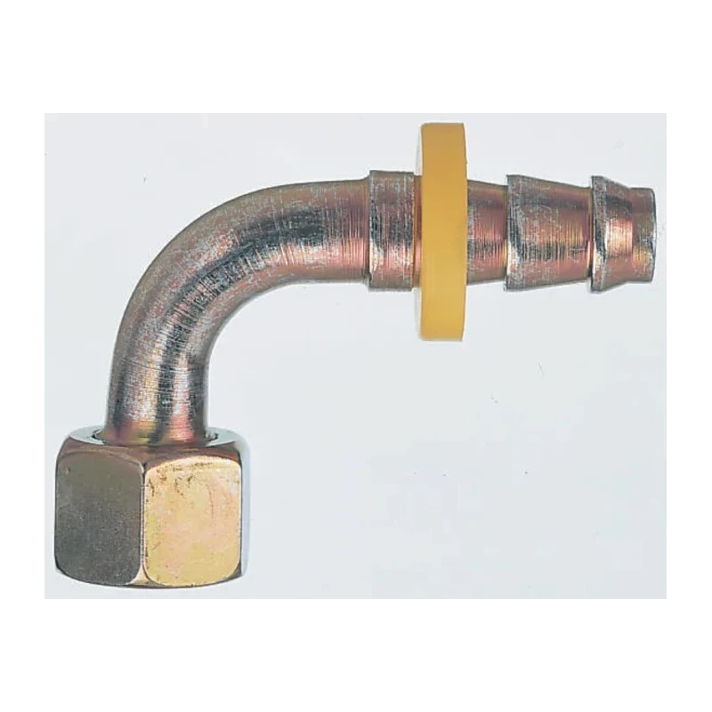 Parker Zinc Plated Steel Female Ballnose Pneumatic 3/8 in R Threaded-to-Tube Fitting 90° Elbow 3B282-6-6