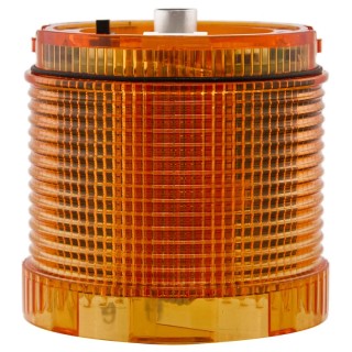 Moflash Amber LED Beacon Unit 24V DC, Steady Effect, IP65, Base Mount, 70mm Diameter LED-TLM-02-01