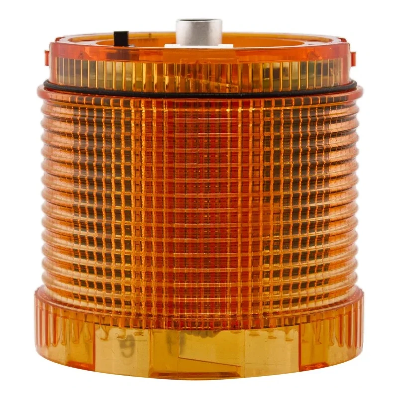 Moflash Amber LED Beacon Unit 24V DC, Steady Effect, IP65, Base Mount, 70mm Diameter LED-TLM-02-01