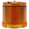 Moflash Amber LED Beacon Unit 24V DC, Steady Effect, IP65, Base Mount, 70mm Diameter LED-TLM-02-01