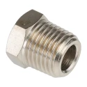 SMC 25 Series Pneumatic Fitting 0.13in Push-in Tube Threaded Male R 1/4 in x Female R 1/8 in Brass 2530-1/4-1/8