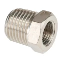 SMC 25 Series Pneumatic Fitting 0.13in Push-in Tube Threaded Male R 1/4 in x Female R 1/8 in Brass 2530-1/4-1/8