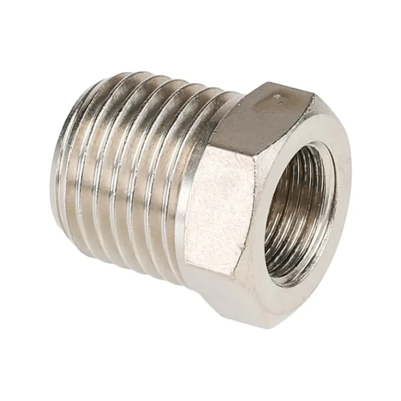 SMC 25 Series Pneumatic Fitting 0.13in Push-in Tube Threaded Male R 1/4 in x Female R 1/8 in Brass 2530-1/4-1/8