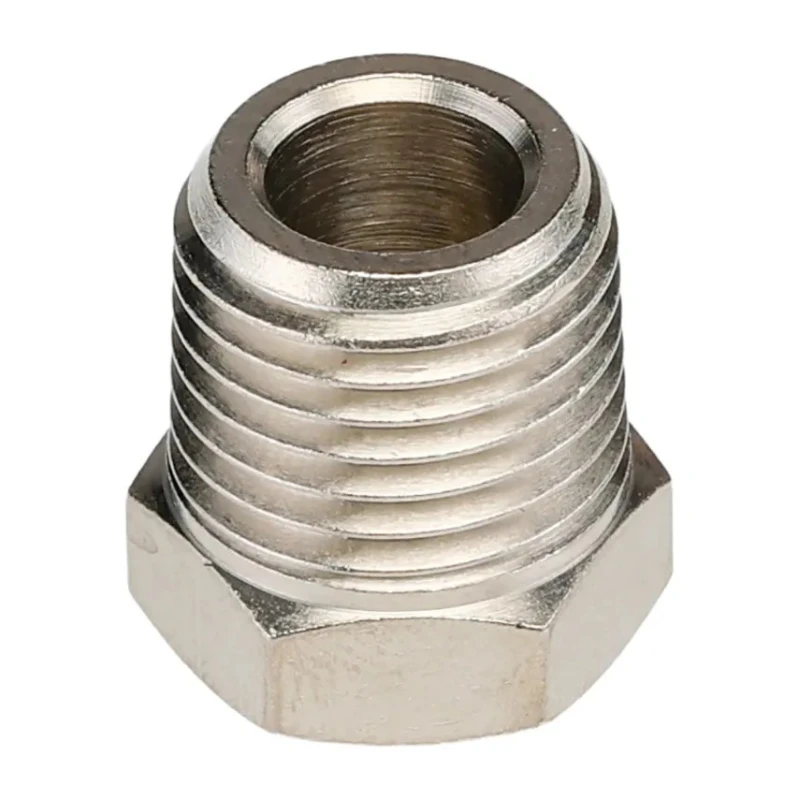 SMC 25 Series Pneumatic Fitting 0.13in Push-in Tube Threaded Male R 1/4 in x Female R 1/8 in Brass 2530-1/4-1/8