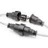 Bulgin Sealed In-Line Cable Joiner 4 Pole 10A 250V AC IP68 Rating