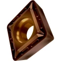 Pramet Tungsten Carbide-Cobalt Lathe Part with PVD Coating, 3.97 mm Height, 95° Approach Angle, 9.7 CCMT 09T304E-FF2:T8430