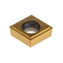 Pramet Tungsten Carbide-Cobalt Lathe Part with PVD Coating, 3.97 mm Height, 95° Approach Angle, 9.7 CCMT 09T304E-FF2:T8430