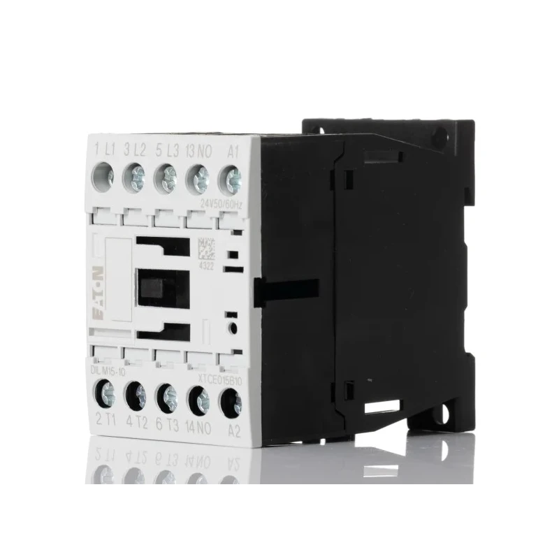 Eaton DILM Contactor 24V AC Coil, 3-Pole, 15 A, 7.5 kW, 24V AC, 3 NO, 400V AC 290062 DILM15-10(24V50/60HZ)