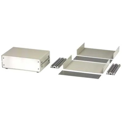 Hammond Grey Aluminium Instrument Case 99 mm x 254 mm x 185 mm 1402H