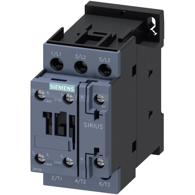 Siemens Size S0 3RT2 Contactor 24V AC Coil Voltage 3-Pole 32 A 15 kW Motor Control 3RT2027-1AC20