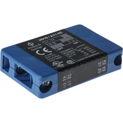 Kraus & Naimer Auxiliary Contact Block 2 Contacts 1 NO/1 NC 63A 690V DIN Rail Mount K1.H010*GBA001