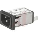 Schurter IEC Connector 15A 125V AC C14 Snap-in Male Quick Connect 5110.1543.1