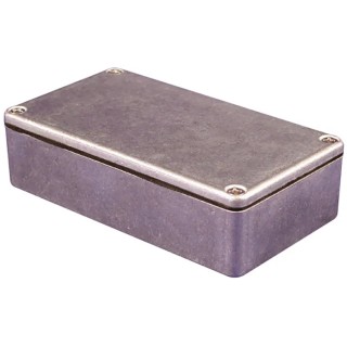 Hammond 1550 Series Natural Lid Die Cast Aluminium Enclosure IP66 IK08 26x60x55mm 1550WQ